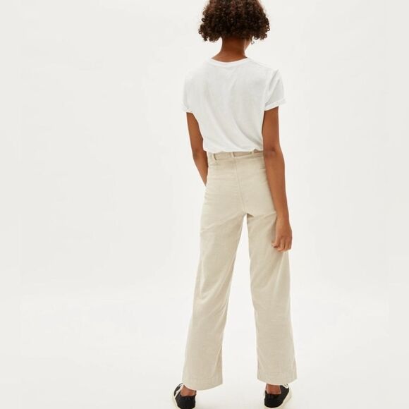 Everlane relaxed straight corduroy cream ivory - Picture 2 of 6